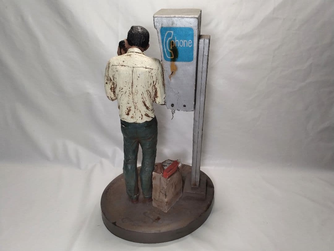 彫刻家　マイケル・ガーマン　1984　電話ボックスの男　フィギュア