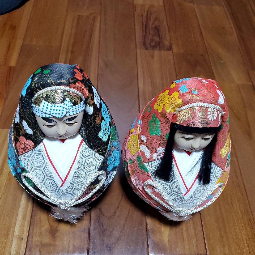 姫だるま　伝統的　日本人形　2体セット　縁起物