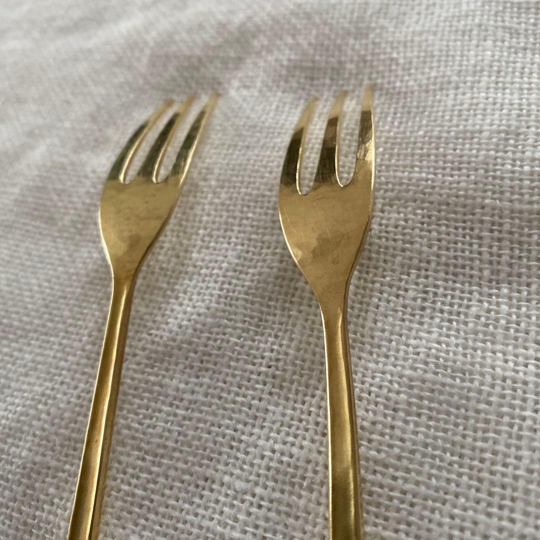 佐藤祐子　YUKO SATO 真鍮フォーク　2本セット