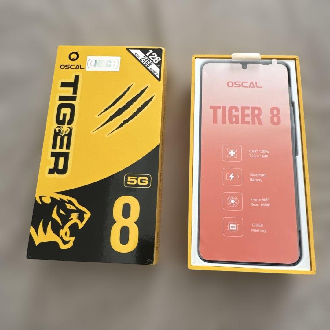 OSCAL TIGER 8 128GB 5Gスマートフォン