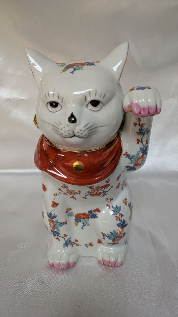 復刻版 マイセン写し招き猫 大サイズ