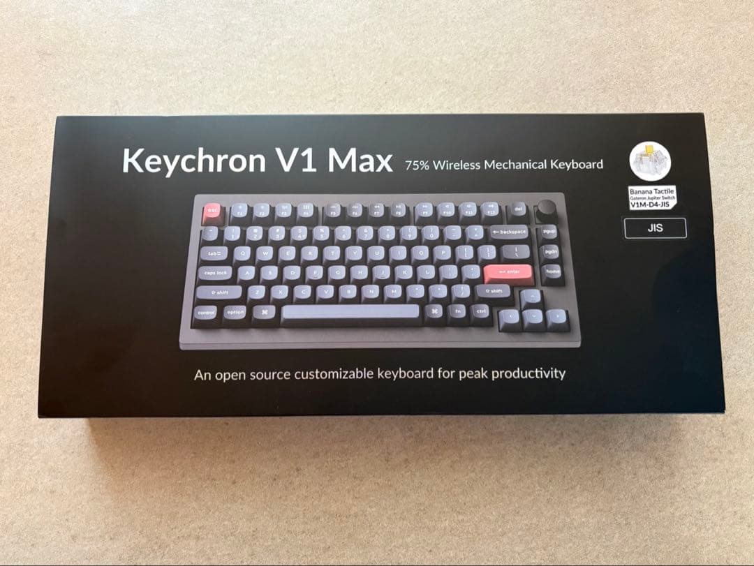 Keychron V1 Max 日本語配列 バナナ軸