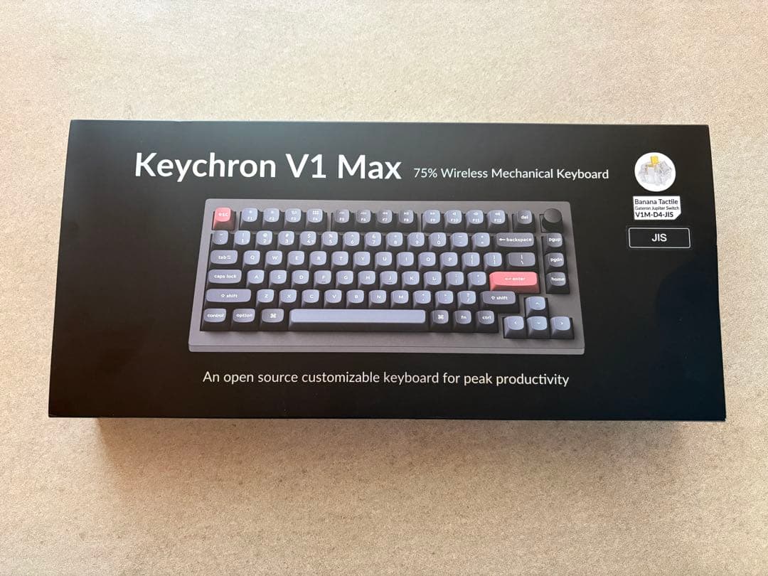 Keychron V1 Max 日本語配列 バナナ軸