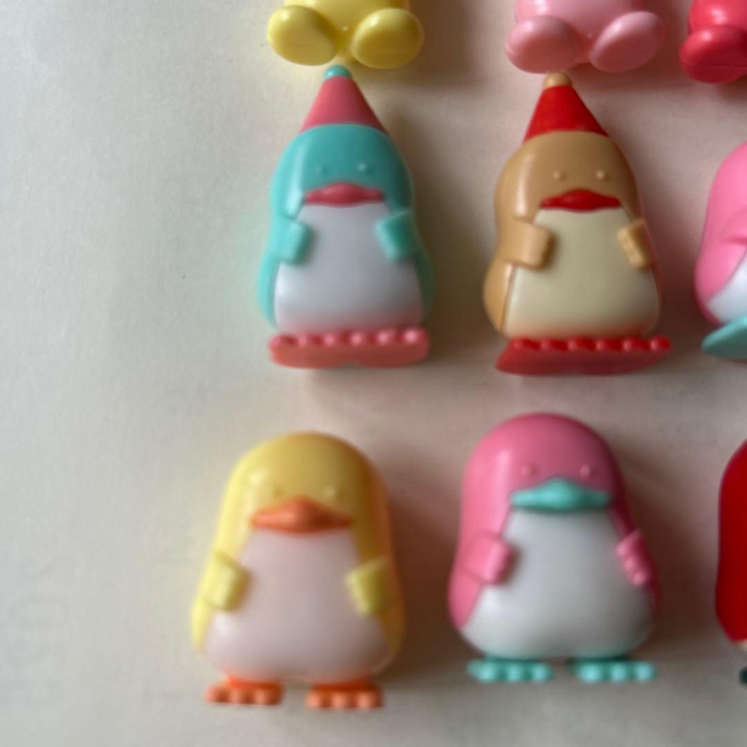 グリコ　おまけ　ウサギとペンギンのフィギュアセット