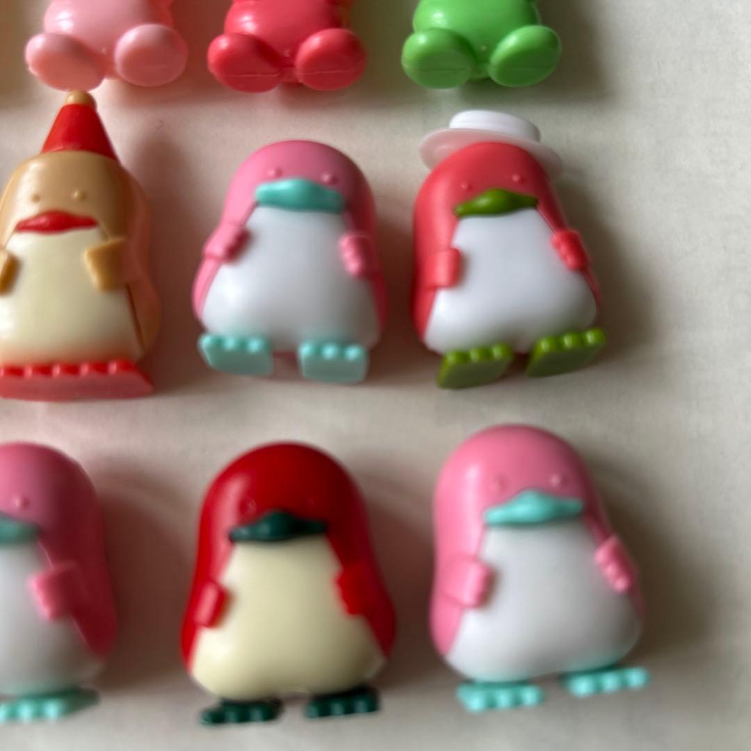 グリコ　おまけ　ウサギとペンギンのフィギュアセット