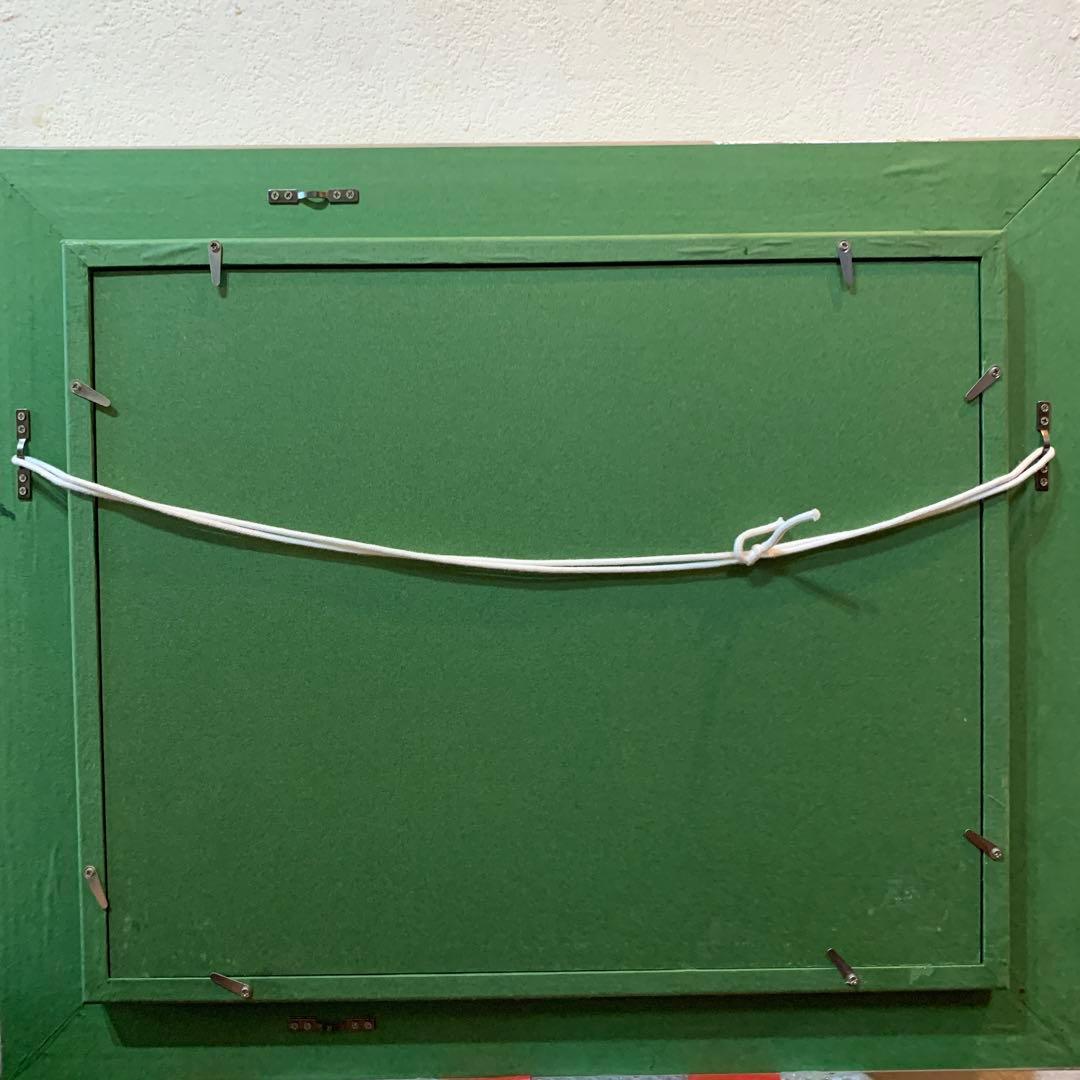 絵画　油彩肉筆画　Y Kanbe『鹿島槍を眺める遊歩道』白馬三山　F6