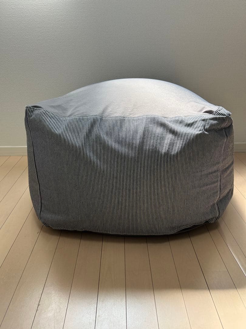 無印良品 体にフィットするソファ 綿デニム ヒッコリー幅65×奥行65×高さ43