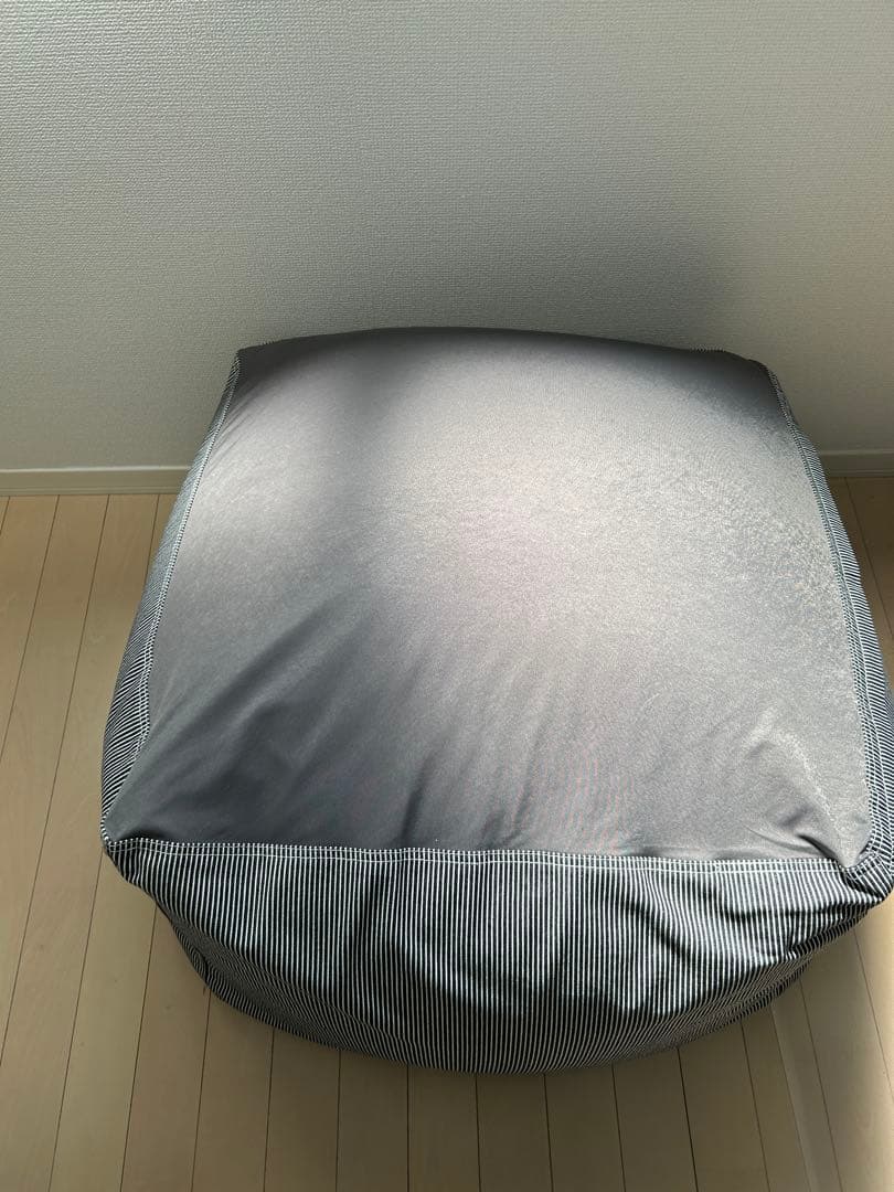 無印良品 体にフィットするソファ 綿デニム ヒッコリー幅65×奥行65×高さ43