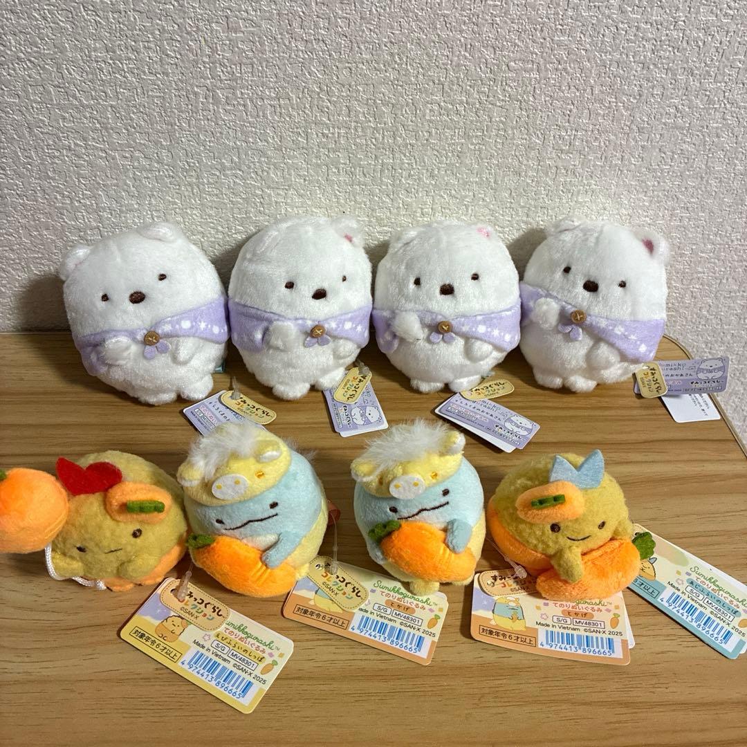 リラックマ　すみっコぐらし　てのりぬいぐるみ　サンエックス　28個