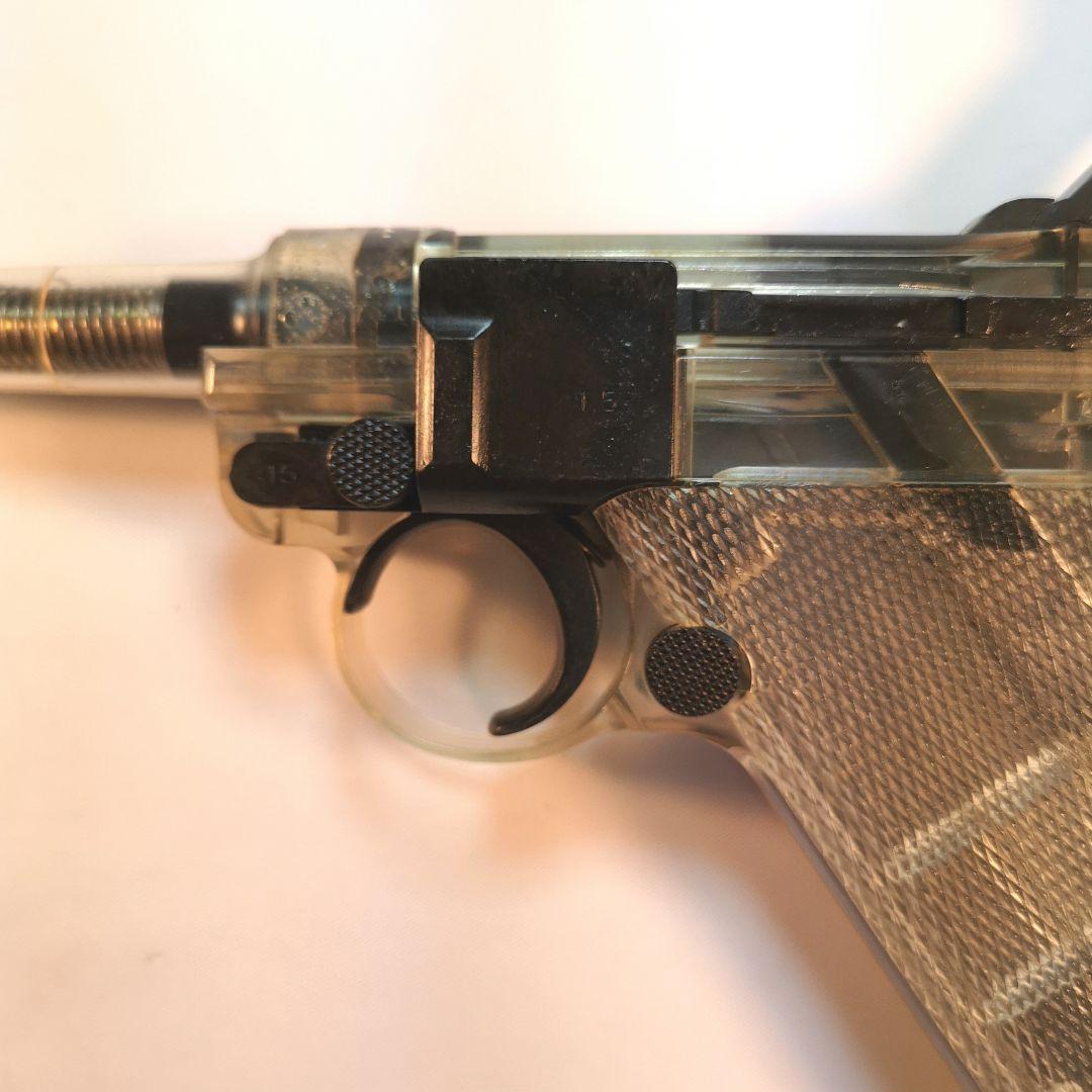 タナカ限定ルガ—Ｐ08 シ—スルーモデル4インチ ブロ—バックガスガンプラ製