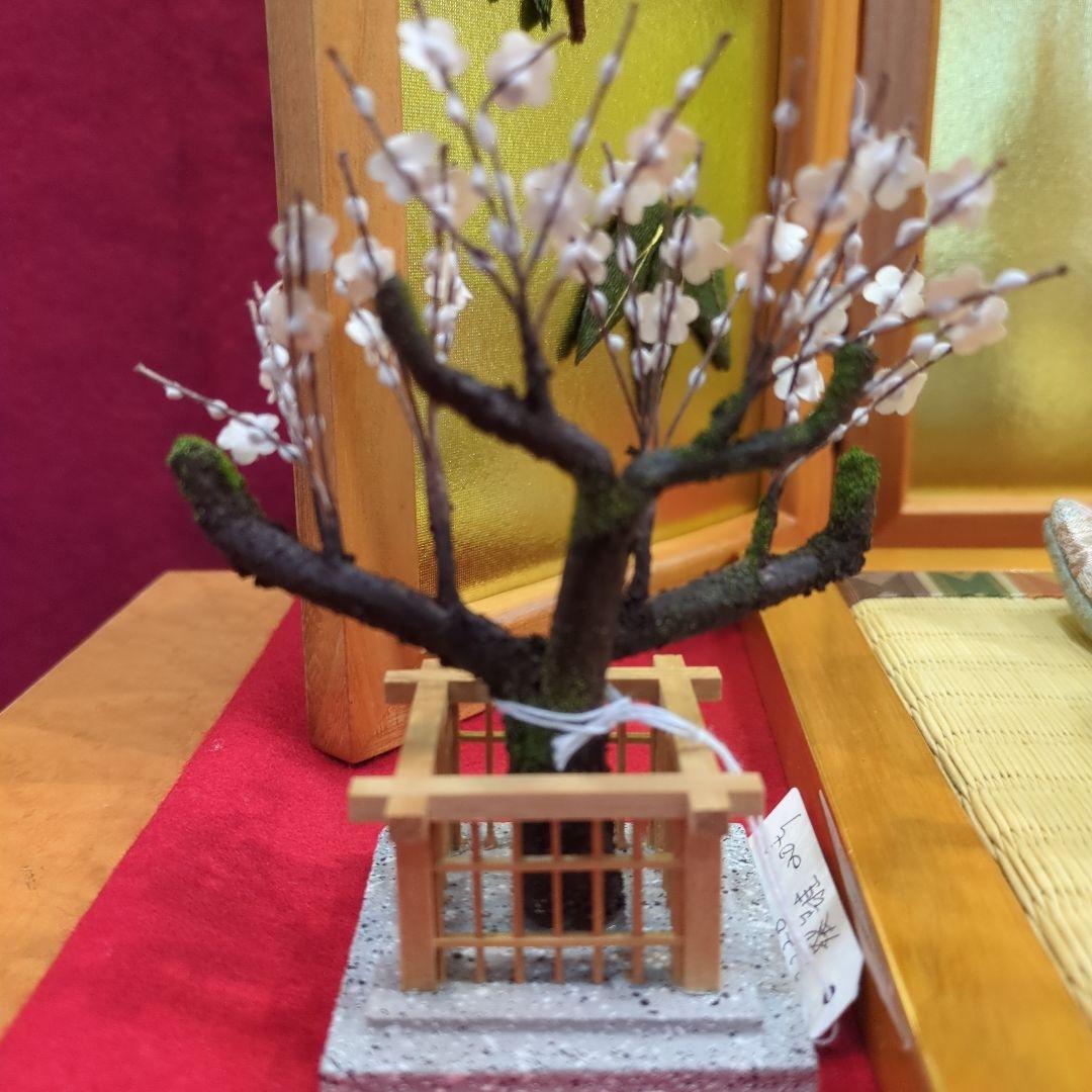 木目込　お雛様 　素飾りコンパクトサイズ毛せん付