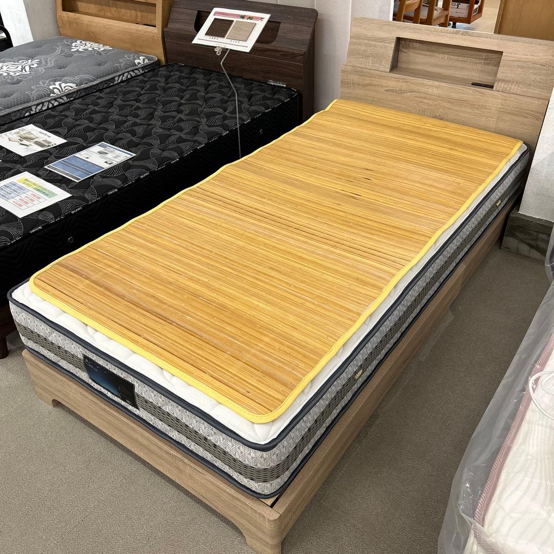 籐シーツ ひんやりシーツ シングルサイズ 裏貼り 快適睡眠 籐ねござ 天然素材