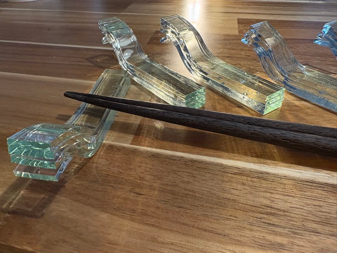 手作り積層ガラス箸置き 5個セット