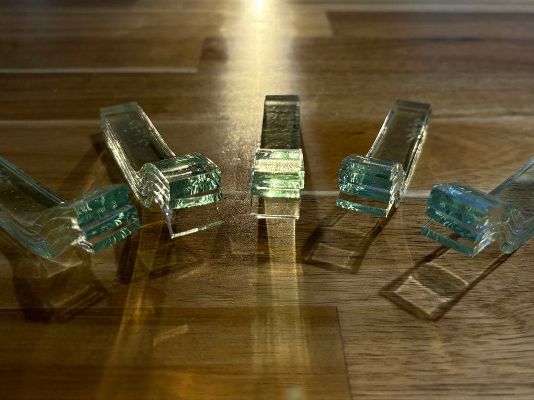 手作り積層ガラス箸置き 5個セット