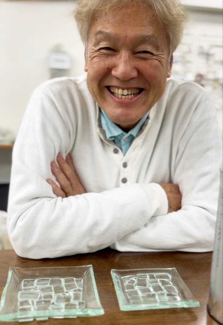 手作り積層ガラス箸置き 5個セット