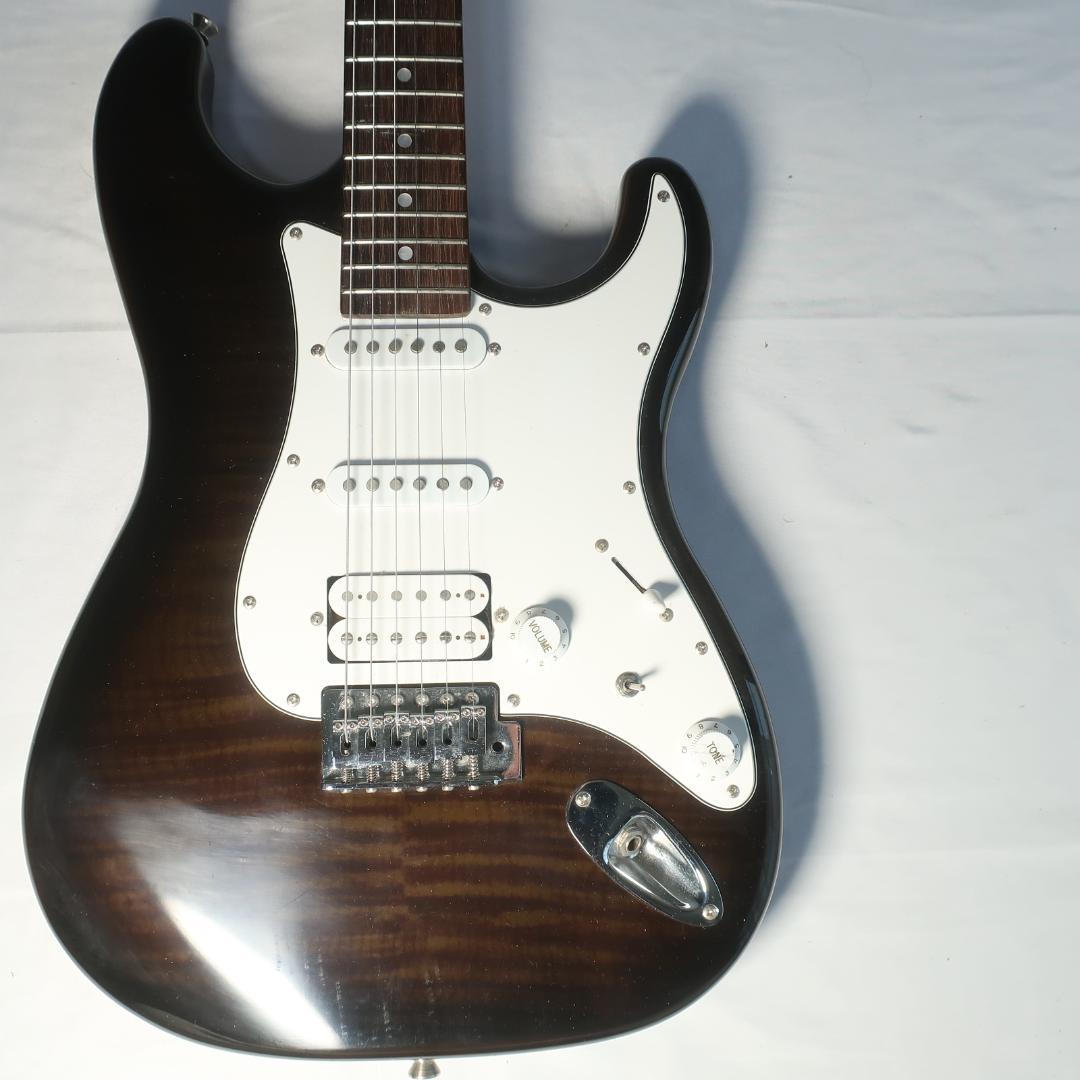 美品 BUSKER'S BH2/FM TBK ギター タップスイッチ搭載 虎杢