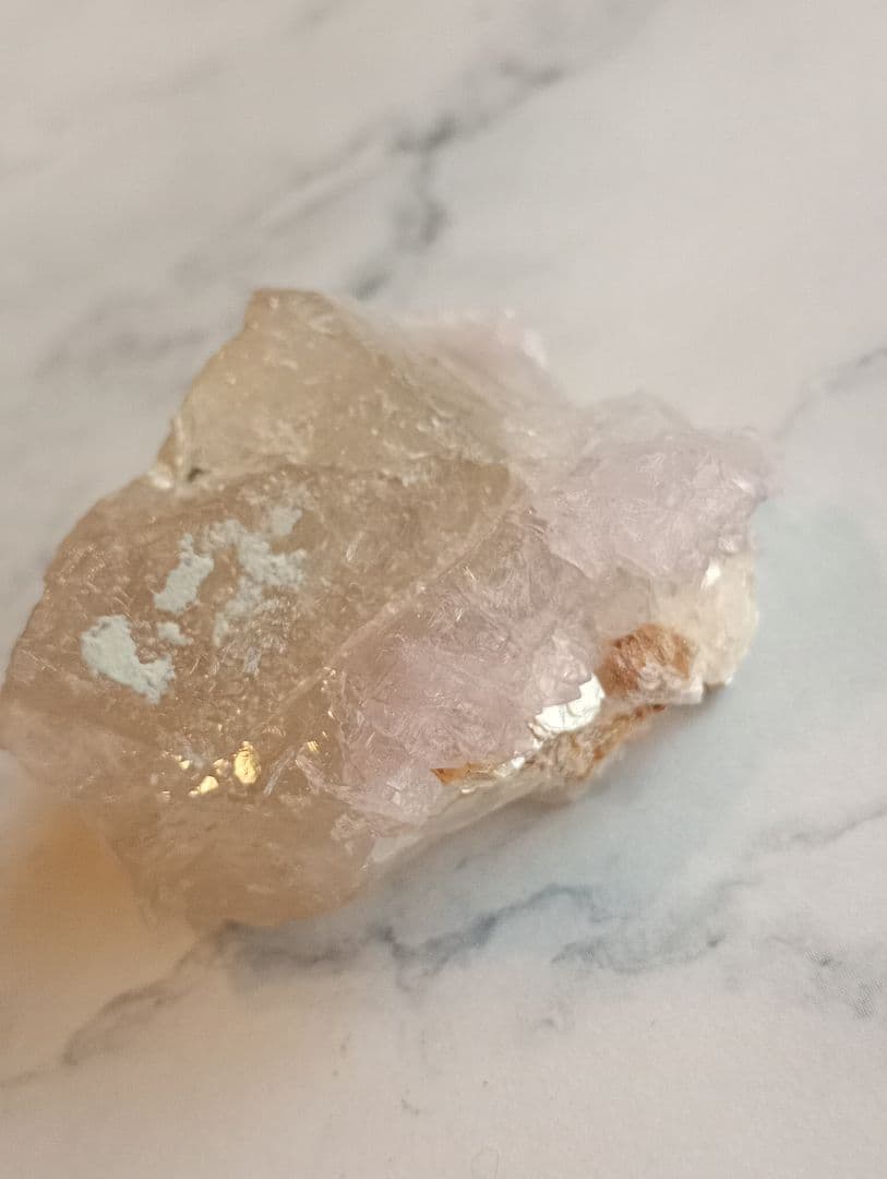 天然石 レア品 ローズクォーツクラスターセット