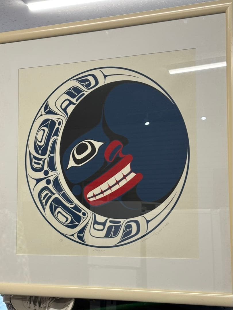 希少！ yukie adams シルクスクリーン MOON H/C 1993
