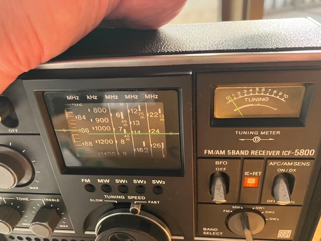 動作確認済SONY ICF-5800スカイセンサーラジオ ACアダプターは代替品