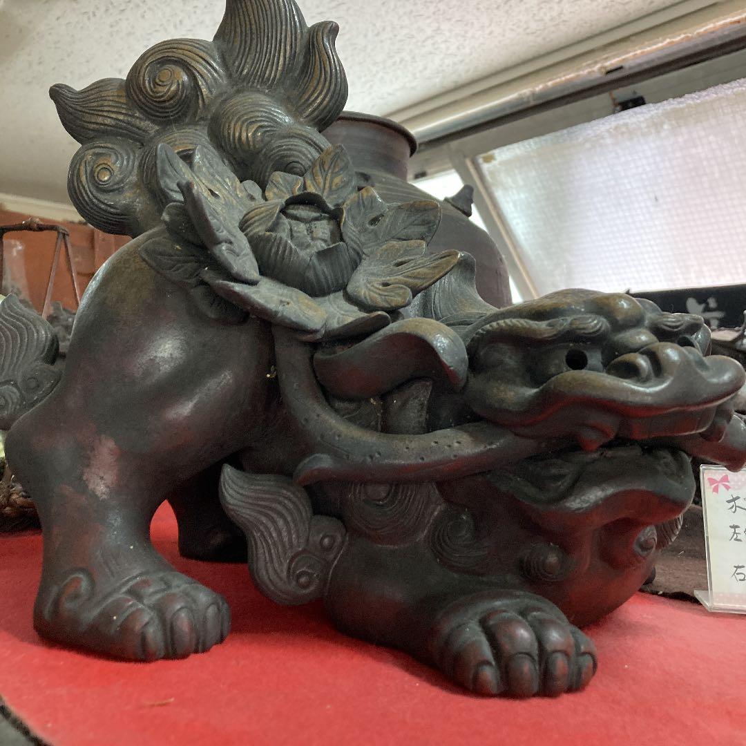 古備前骨董古美術品売約済み❣️ぷっちーにです❣️江戸期。細工物ボタン獅子。❣️