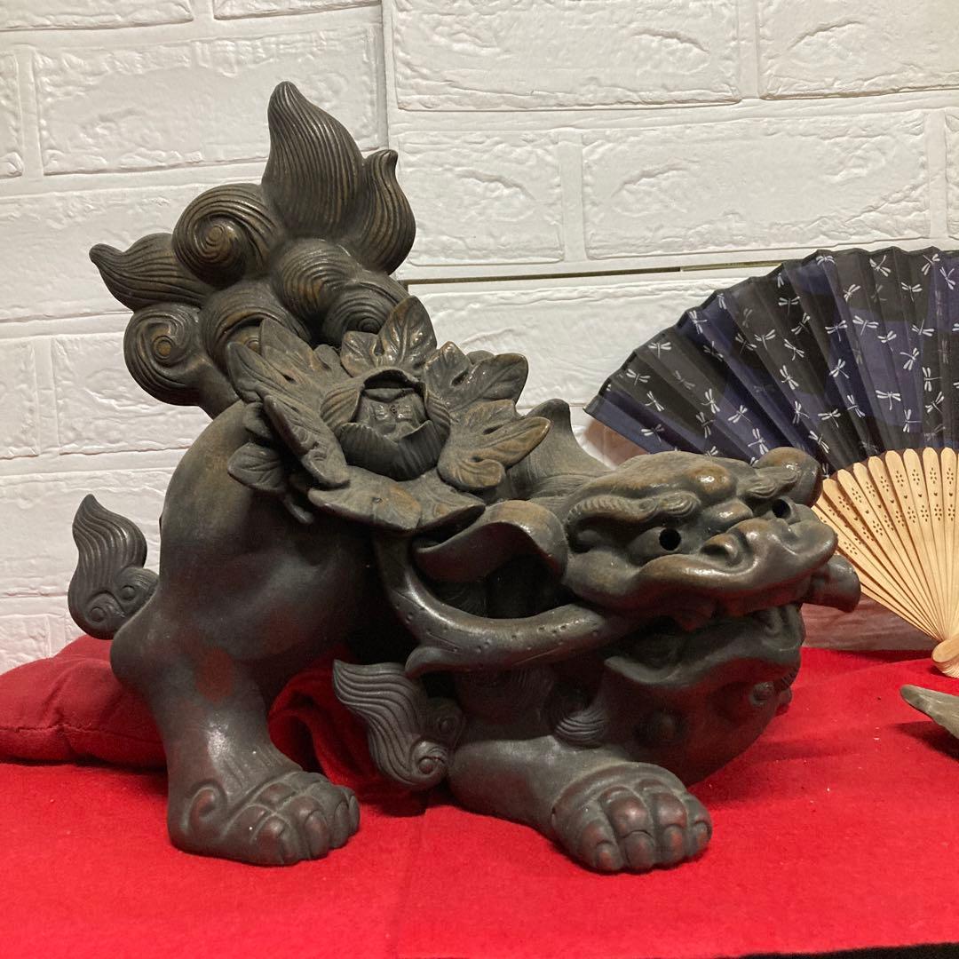 古備前骨董古美術品売約済み❣️ぷっちーにです❣️江戸期。細工物ボタン獅子。❣️