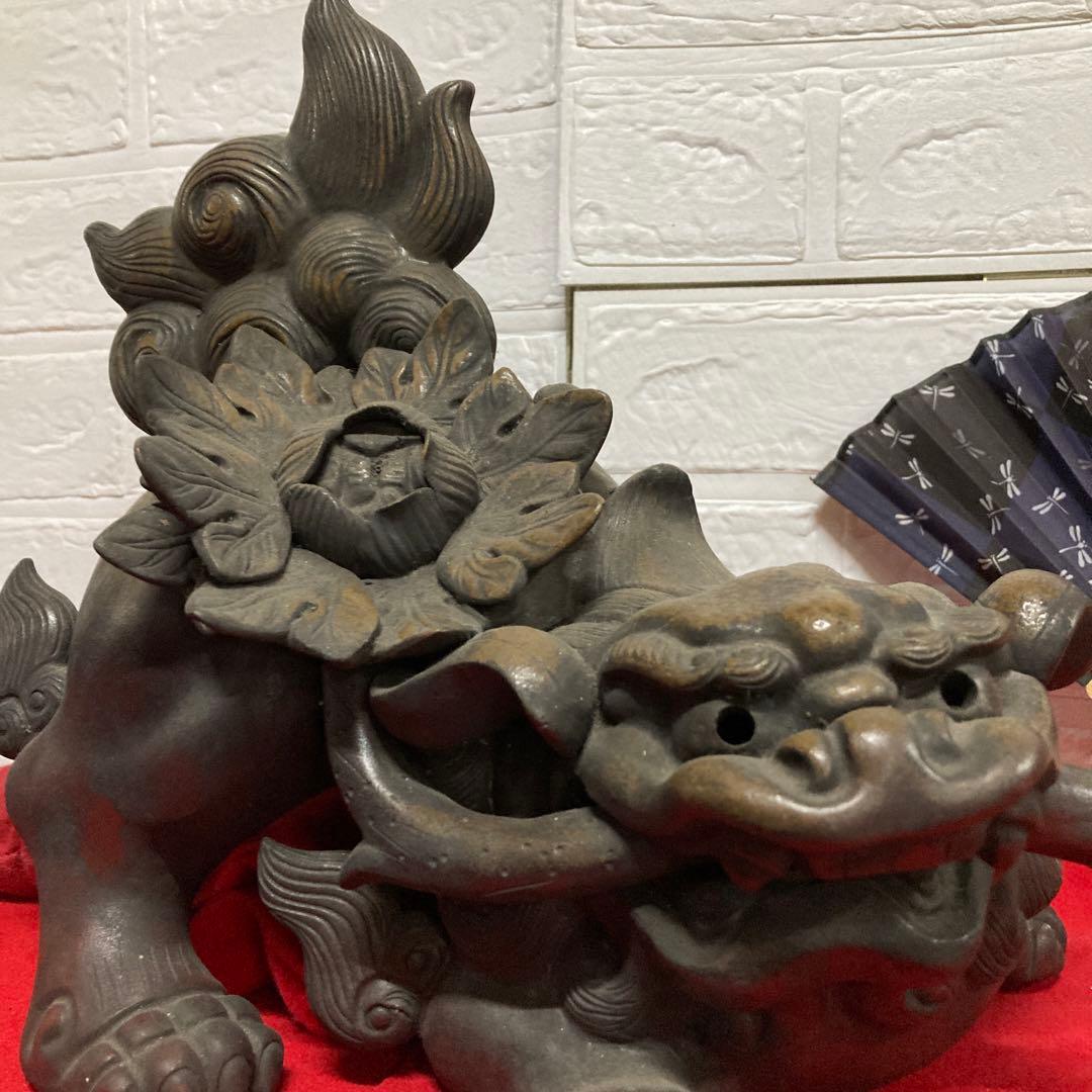 古備前骨董古美術品売約済み❣️ぷっちーにです❣️江戸期。細工物ボタン獅子。❣️