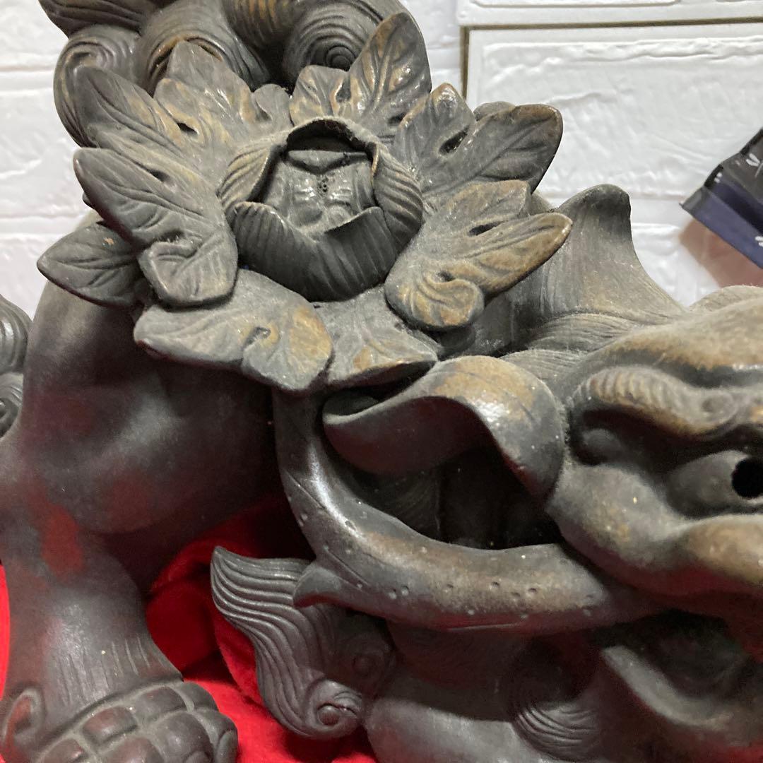 古備前骨董古美術品売約済み❣️ぷっちーにです❣️江戸期。細工物ボタン獅子。❣️