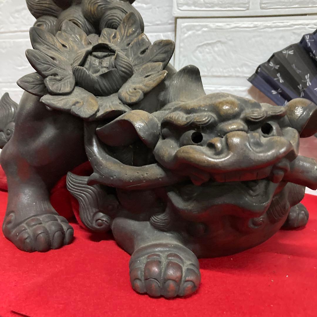 古備前骨董古美術品売約済み❣️ぷっちーにです❣️江戸期。細工物ボタン獅子。❣️