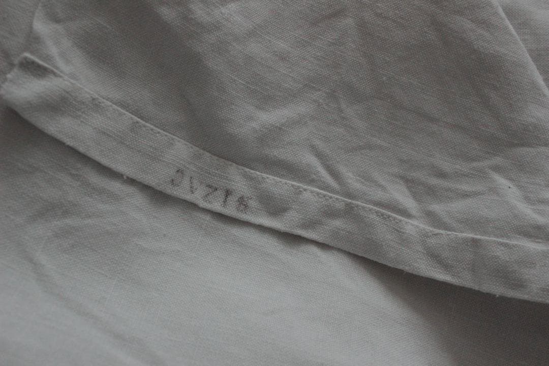 フランスアンティークイニシャルシーツ/モノグラム刺繍