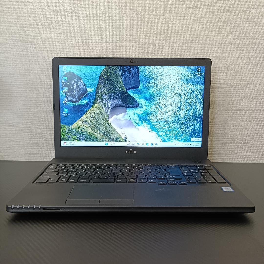 富士通 8世代 Core i3 SSD512GB メモリ8GB カメラ DVD