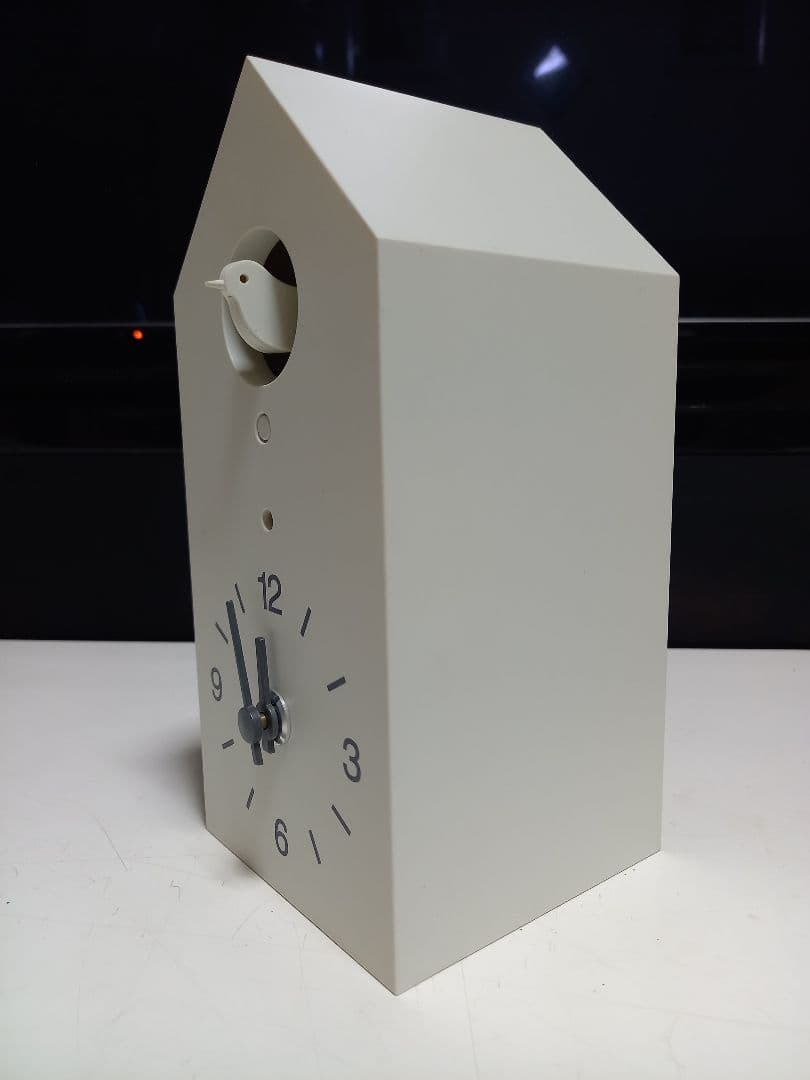 無印良品　廃盤　ホワイト　鳩時計　動作確認品