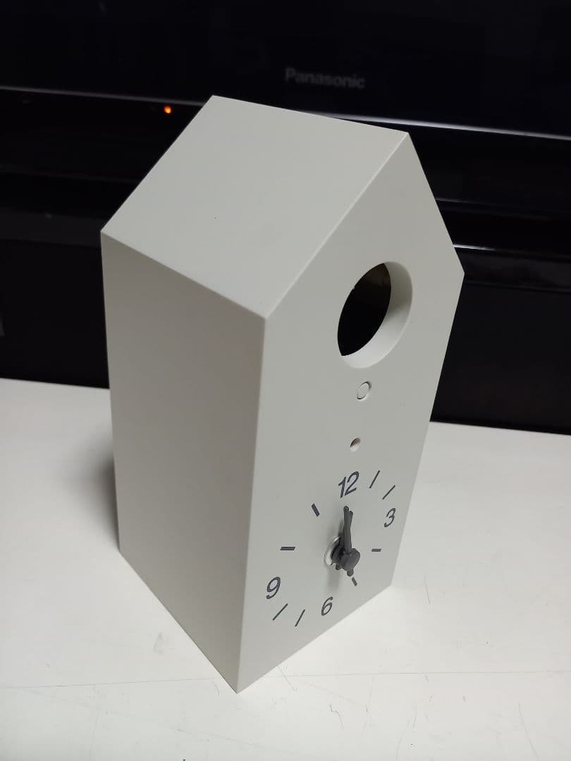 無印良品　廃盤　ホワイト　鳩時計　動作確認品