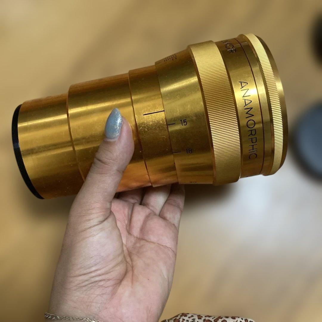 アナモフィックレンズ　Sankor anamorphic lensゴールド