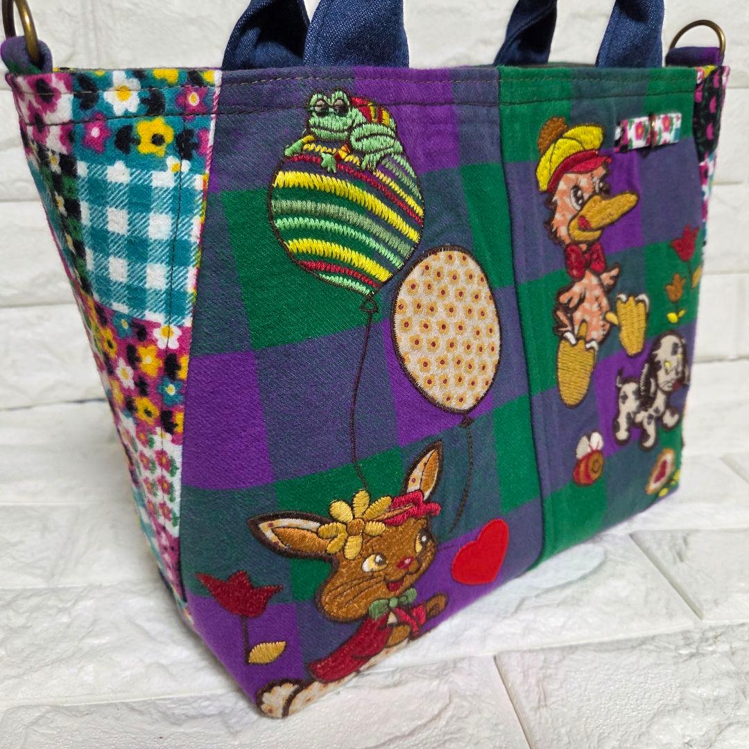 【SA様☘️専用】917 デニム＊リメイク＊刺繍＊バッグ＊トートバッグ