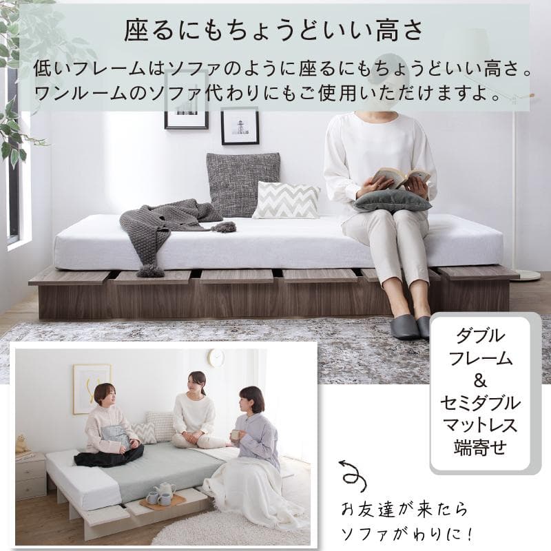 【最安値】シングルベッド 頑丈 すのこベッド ベッドフレーム単品 新品送料込