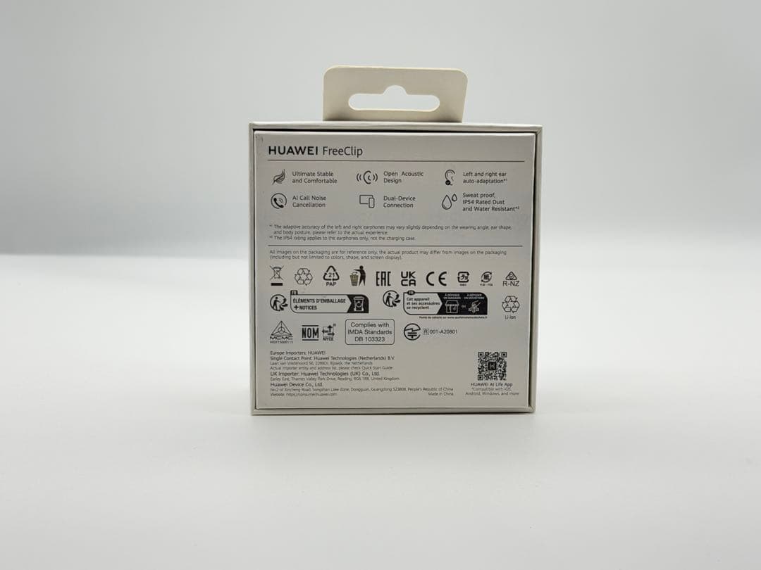 HUAWEI FreeClip ワイヤレスイヤホン グレー