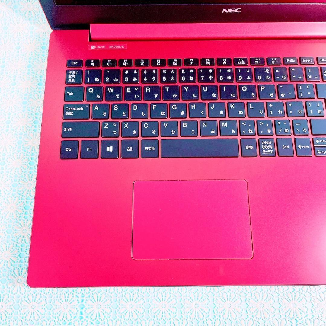 Windows11✨️大容量1TB✨️Corei7✨️薄型ノートパソコンSSDカメラ赤