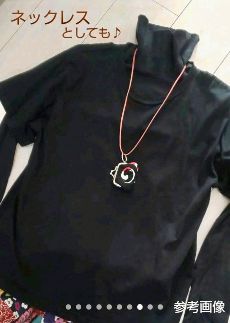 ハリネズミ柄ハンドメイド・ミニがま口財布・アクセサリーケース・ネックレス・小物入