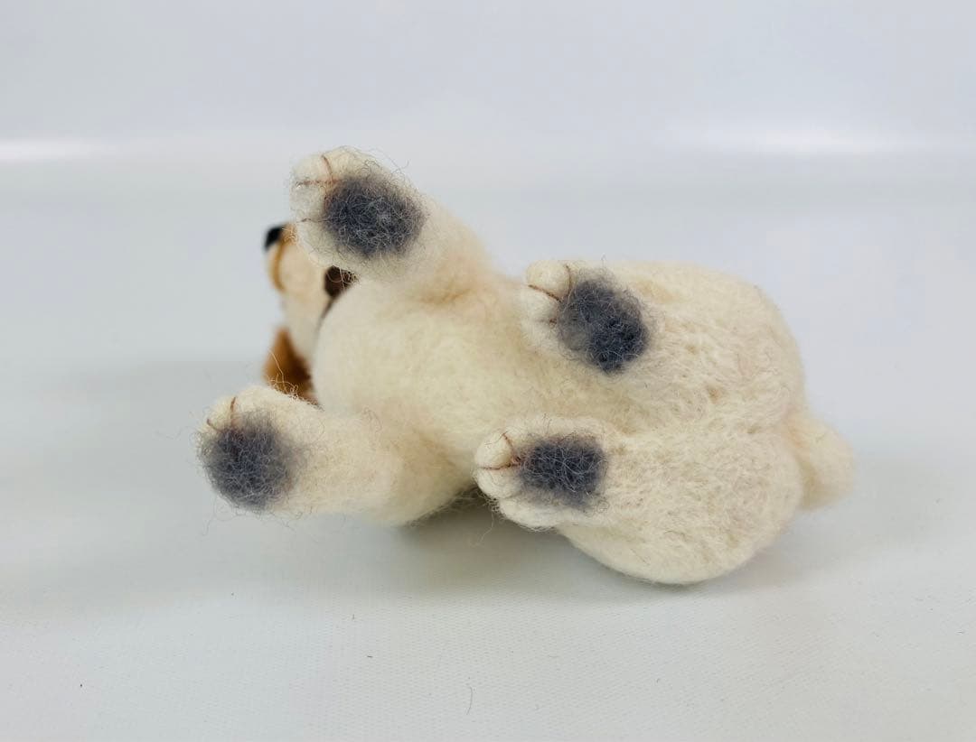 羊毛フェルト　ラブラドール　暖炉セット　美品　ハンドメイド