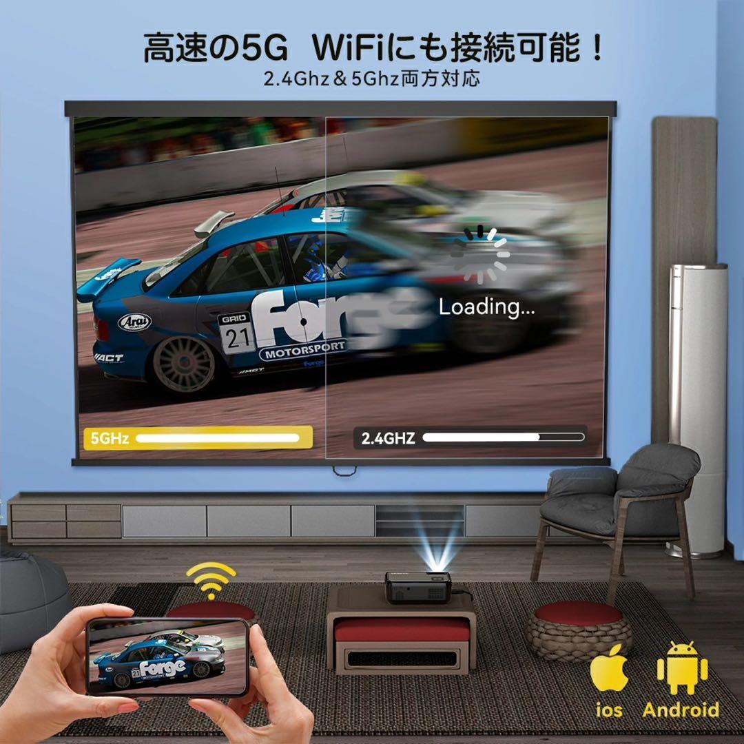 プロジェクター☆小型 16000 ルーメン 550ANSI 4k 1080p