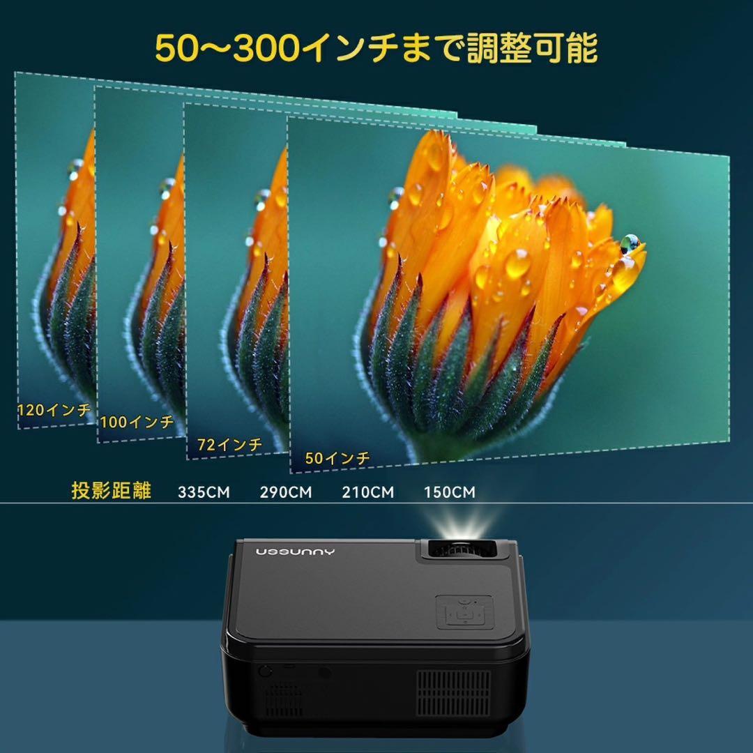プロジェクター☆小型 16000 ルーメン 550ANSI 4k 1080p