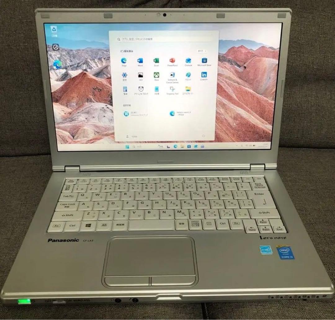 バッテリー100%【良品】Let's note CF-LX3 SSD 大画面 ⑥
