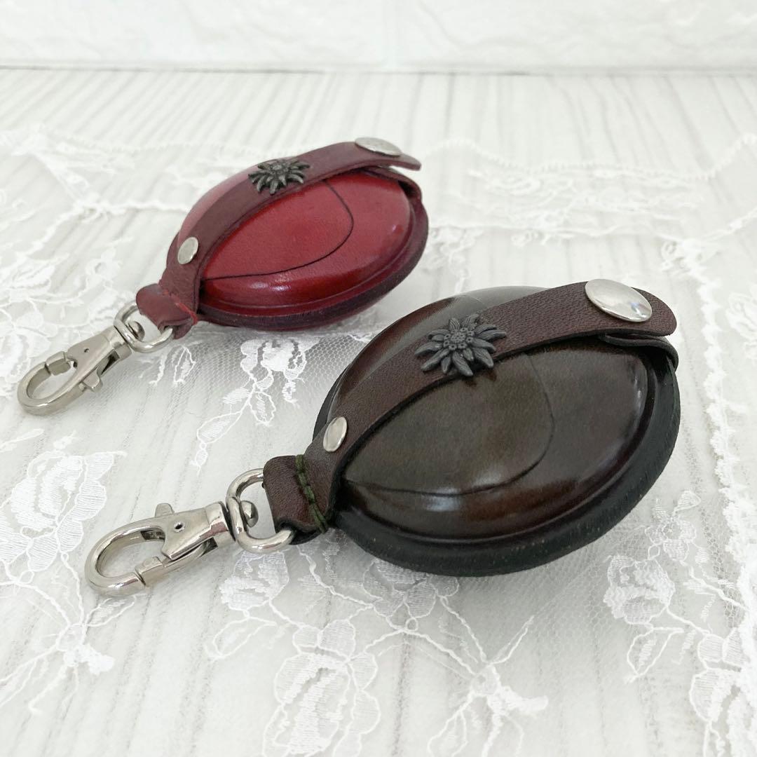 ◆新品/未使用 ドイツ製 本革 ケース フック付き ドイツ職人 手作り