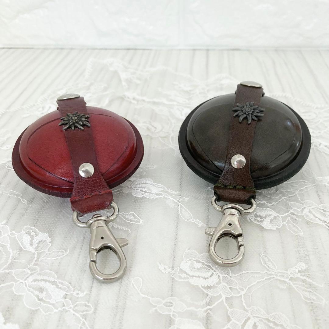 ◆新品/未使用 ドイツ製 本革 ケース フック付き ドイツ職人 手作り