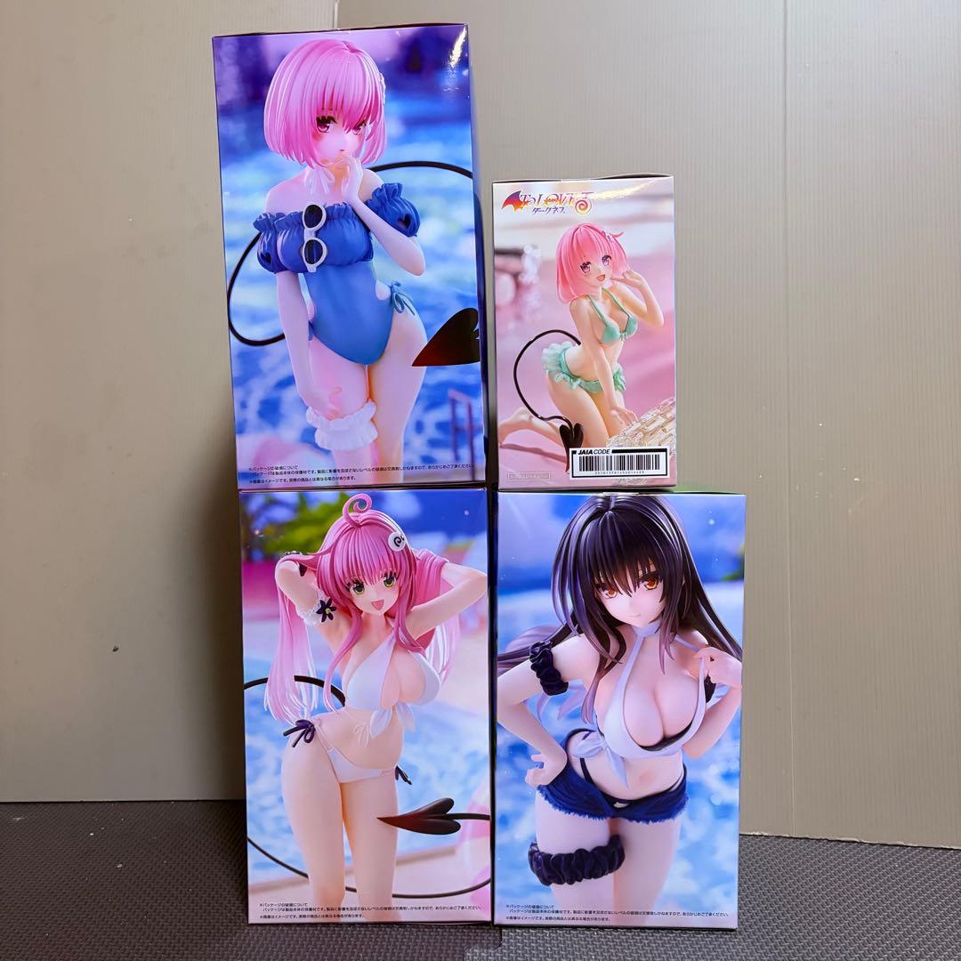 ToLoveる　水着美少女フィギュア　4体セット　モモ　古手川　ララ