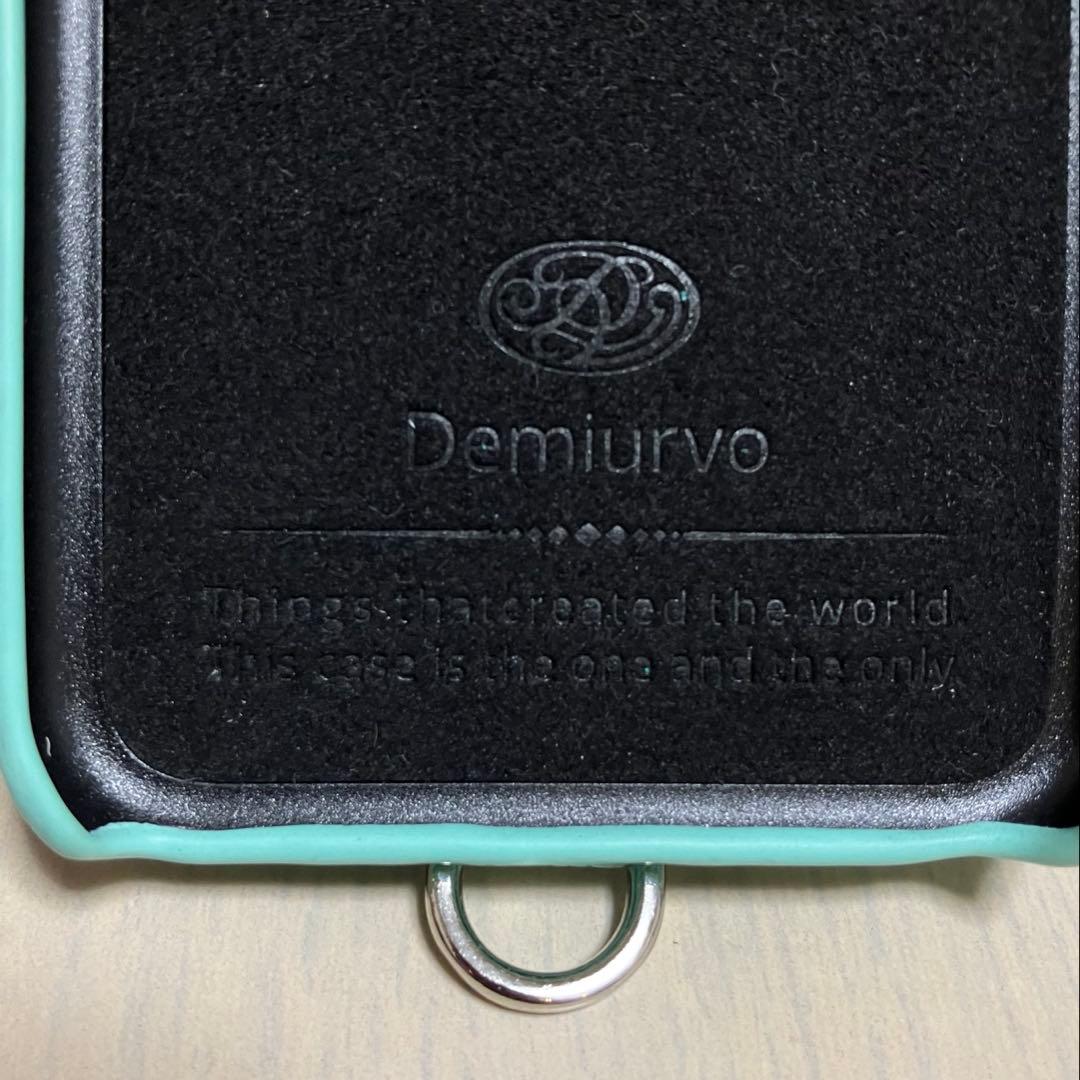 DEMIU デミュウ フランス産レザー iPhoneSE ターコイズブルー