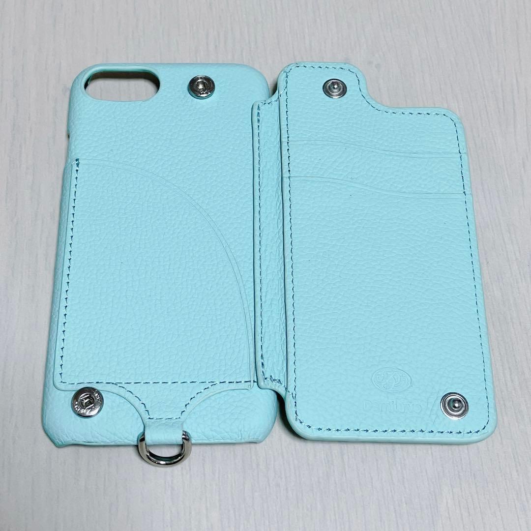DEMIU デミュウ フランス産レザー iPhoneSE ターコイズブルー
