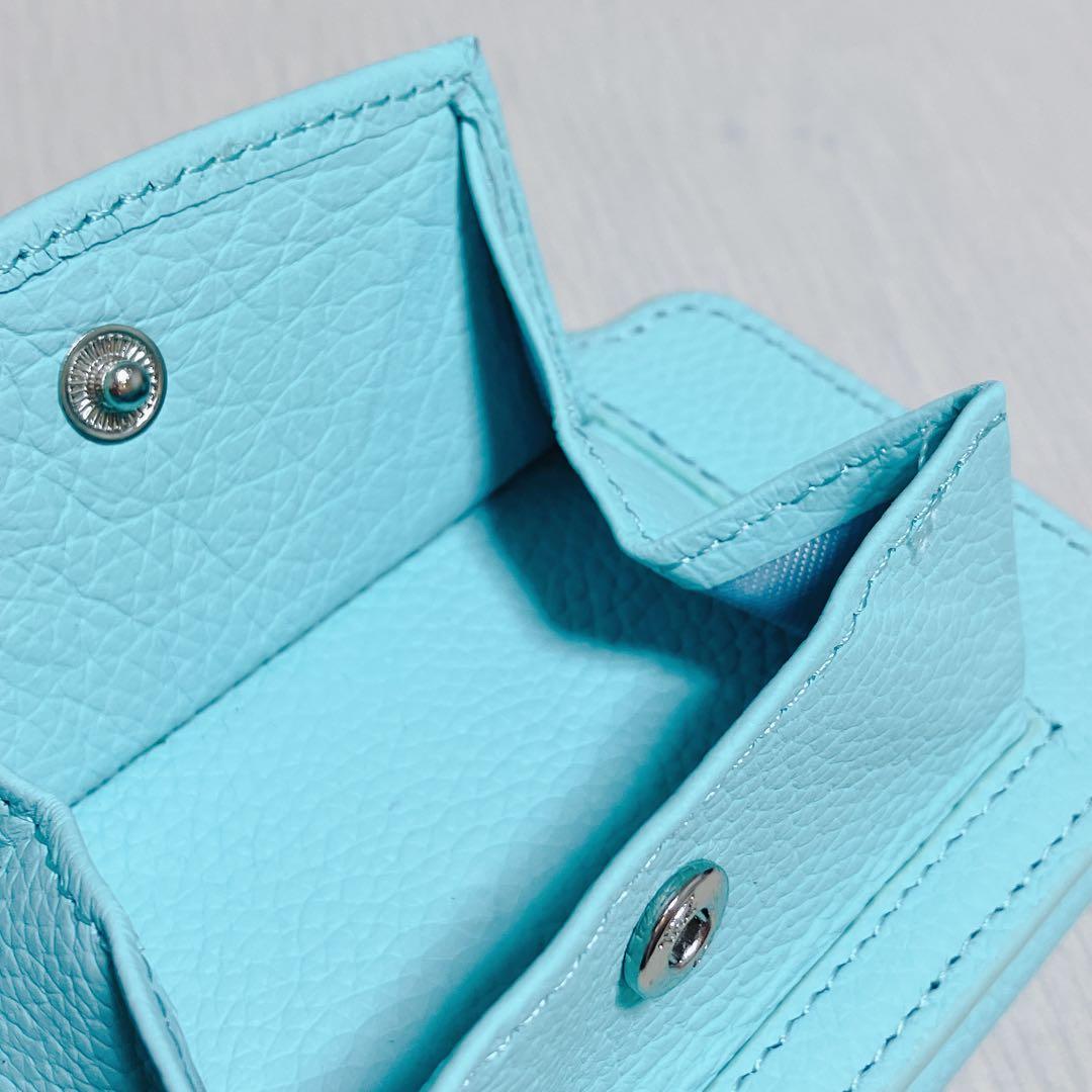 DEMIU デミュウ フランス産レザー iPhoneSE ターコイズブルー