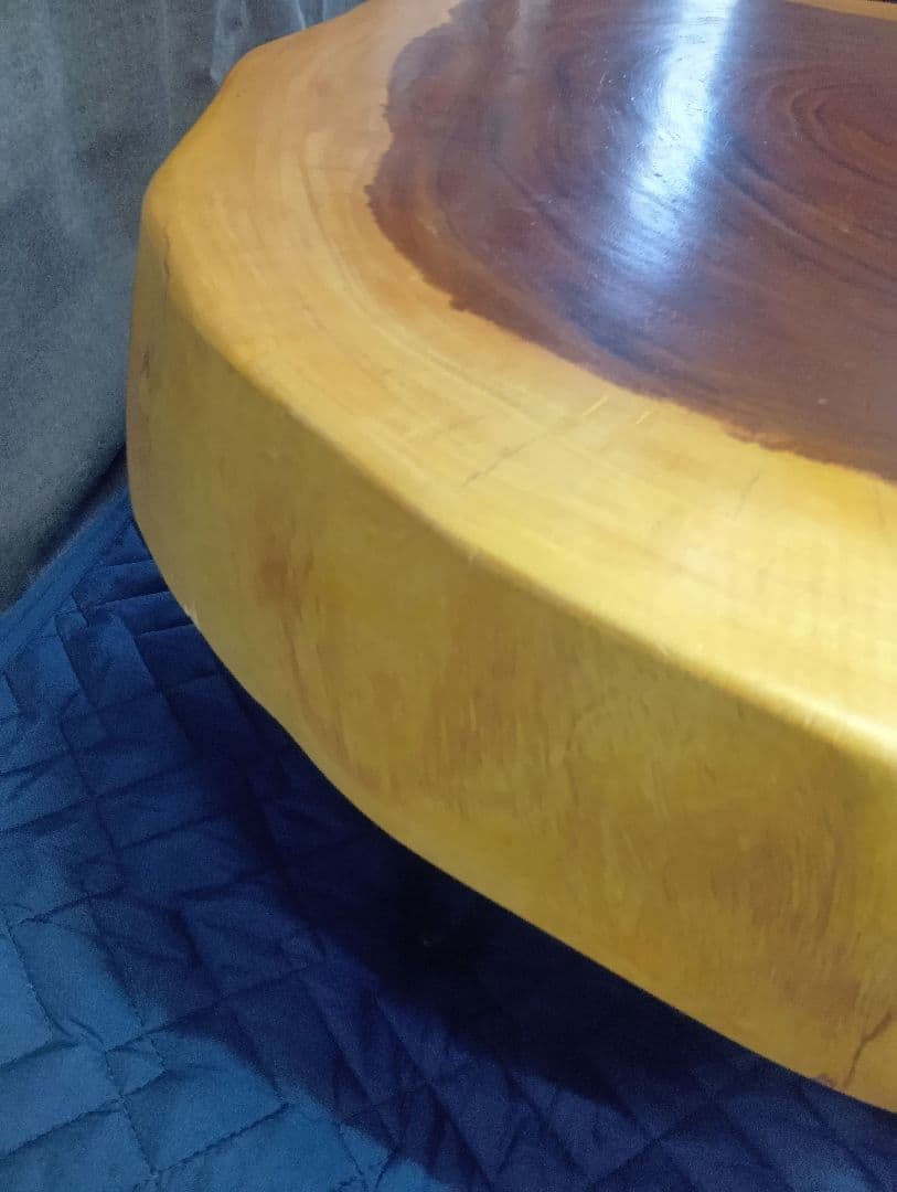 ★高級レア！【モンキーポッド】 輪切り 一枚板テーブル ローテーブル 座卓