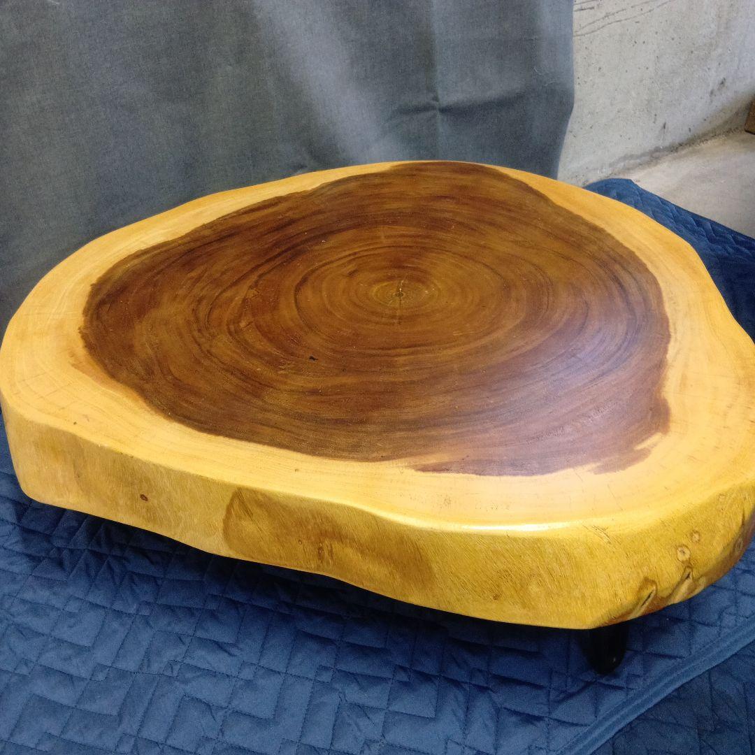 ★高級レア！【モンキーポッド】 輪切り 一枚板テーブル ローテーブル 座卓